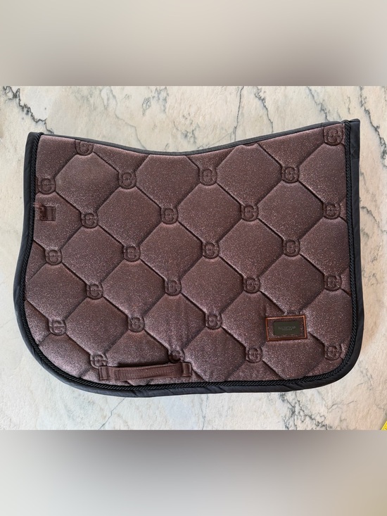 Equestrian Stockholm Other - Equestrian Stockholm Quilted Metallic Mahogany Glimmer Saddle Pad - Full Size